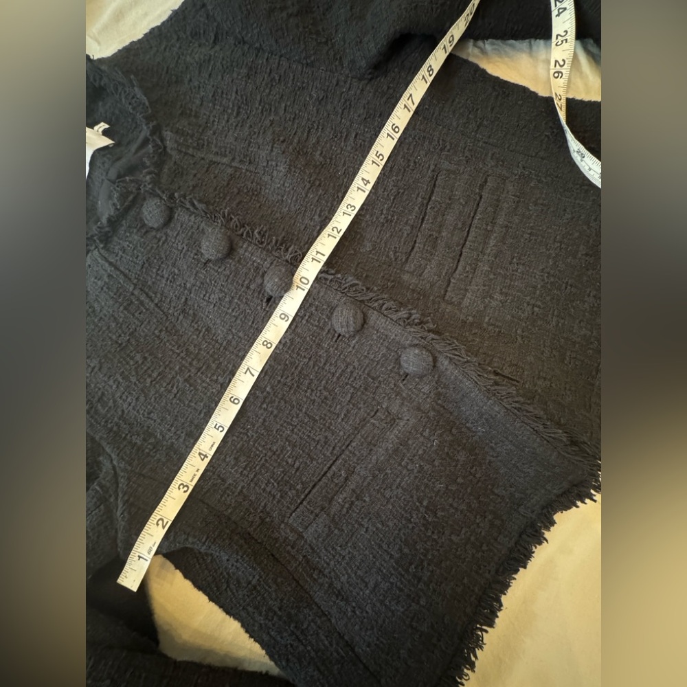 Proenza Schouler Black Textured Cropped Jacket - Picture 9 of 14